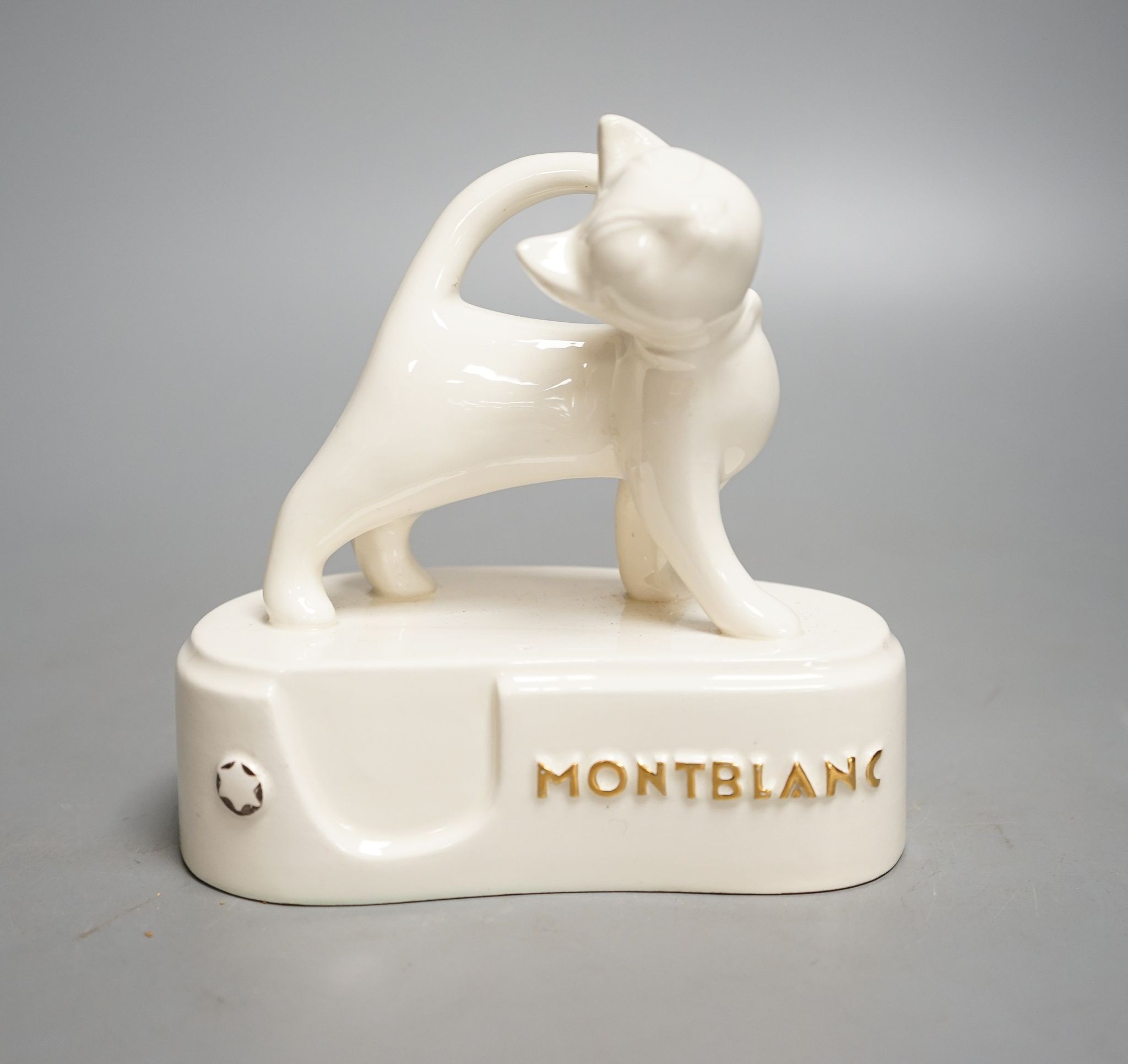 A rare Montblanc advertising display pottery 